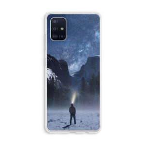 CaseCompany Wanderlust: Galaxy A51 4G Transparant Hoesje