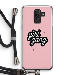 CaseCompany Girl Gang: Samsung Galaxy J8 (2018) Transparant Hoesje met koord