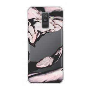 CaseCompany Roze stroom: Samsung Galaxy A6 Plus (2018) Transparant Hoesje