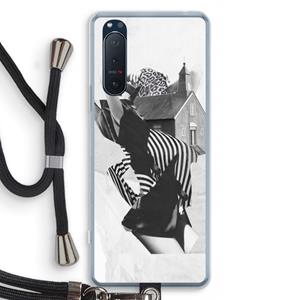 CaseCompany House: Sony Xperia 5 II Transparant Hoesje met koord