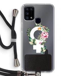 CaseCompany Venus: Samsung Galaxy M31 Transparant Hoesje met koord