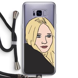 CaseCompany Ashley: Samsung Galaxy S8 Transparant Hoesje met koord