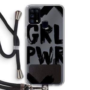 CaseCompany Girl Power #2: Samsung Galaxy M31 Transparant Hoesje met koord