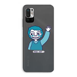 CaseCompany Zwaai: Xiaomi Redmi Note 10 5G Transparant Hoesje