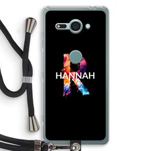 CaseCompany Abstract Spectrum: Sony Xperia XZ2 Compact Transparant Hoesje met koord
