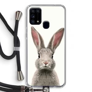 CaseCompany Daisy: Samsung Galaxy M31 Transparant Hoesje met koord