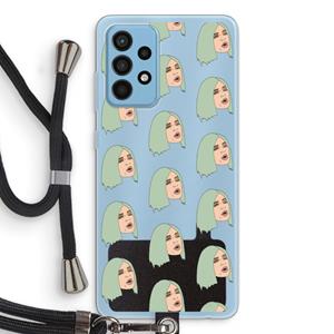 CaseCompany King Kylie: Samsung Galaxy A52 Transparant Hoesje met koord