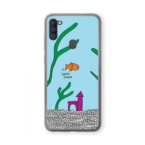 CaseCompany Aquarium: Samsung Galaxy A11 Transparant Hoesje