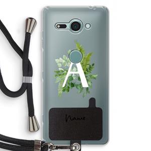 CaseCompany Green Brush: Sony Xperia XZ2 Compact Transparant Hoesje met koord