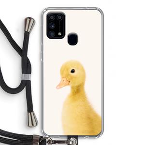CaseCompany Duke: Samsung Galaxy M31 Transparant Hoesje met koord