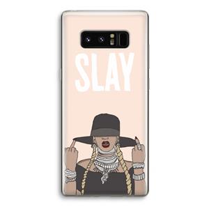 CaseCompany Slay All Day: Samsung Galaxy Note 8 Transparant Hoesje