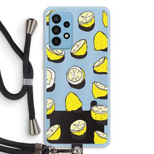 CaseCompany When Life Gives You Lemons...: Samsung Galaxy A52 Transparant Hoesje met koord