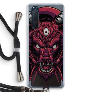 CaseCompany Hell Hound and Serpents: Sony Xperia 5 II Transparant Hoesje met koord