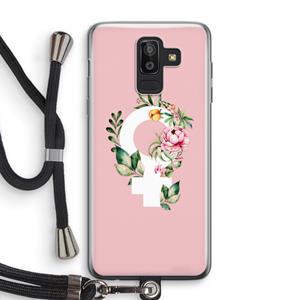CaseCompany Venus: Samsung Galaxy J8 (2018) Transparant Hoesje met koord