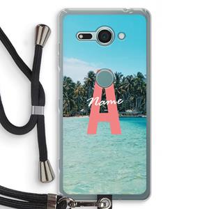 CaseCompany Pacific Dream: Sony Xperia XZ2 Compact Transparant Hoesje met koord