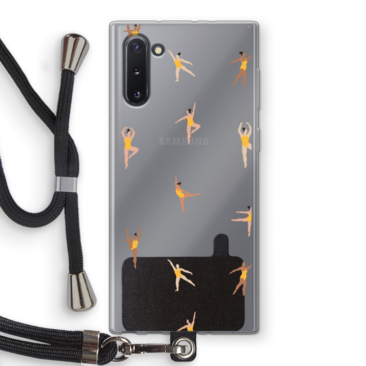 CaseCompany Dans #2: Samsung Galaxy Note 10 Transparant Hoesje met koord