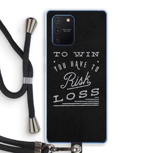 CaseCompany Risk loss: Samsung Galaxy Note 10 Lite Transparant Hoesje met koord