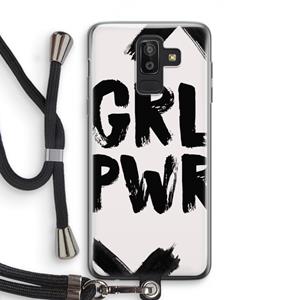 CaseCompany Girl Power #2: Samsung Galaxy J8 (2018) Transparant Hoesje met koord