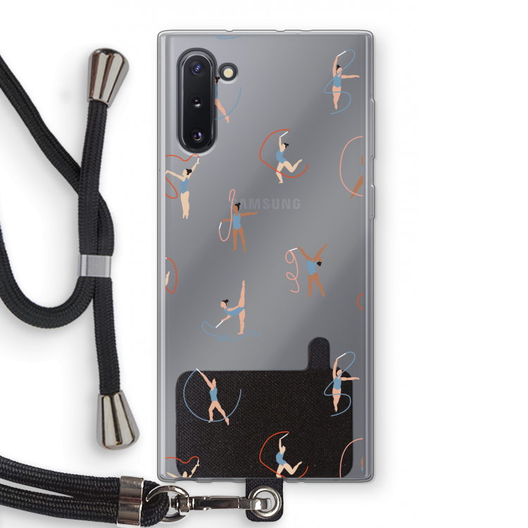 CaseCompany Dancing #3: Samsung Galaxy Note 10 Transparant Hoesje met koord