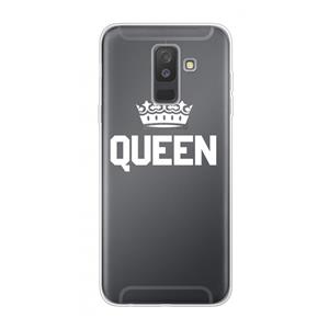 CaseCompany Queen zwart: Samsung Galaxy A6 Plus (2018) Transparant Hoesje