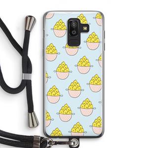 CaseCompany Citroenen: Samsung Galaxy J8 (2018) Transparant Hoesje met koord
