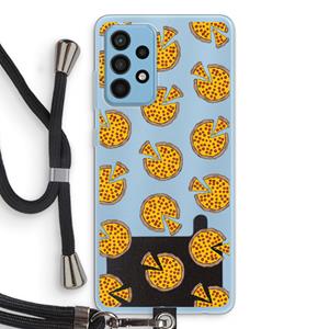 CaseCompany You Had Me At Pizza: Samsung Galaxy A52 Transparant Hoesje met koord