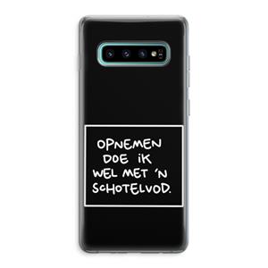 CaseCompany Schotelvod: Samsung Galaxy S10 Plus Transparant Hoesje