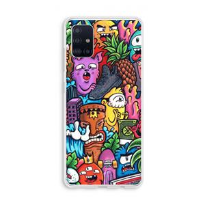 CaseCompany Vexx Mixtape: Galaxy A51 4G Transparant Hoesje