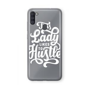 CaseCompany Hustle Lady: Samsung Galaxy A11 Transparant Hoesje