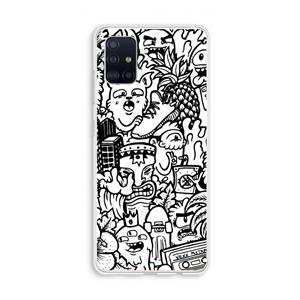 CaseCompany Vexx Mixtape #2: Galaxy A51 4G Transparant Hoesje