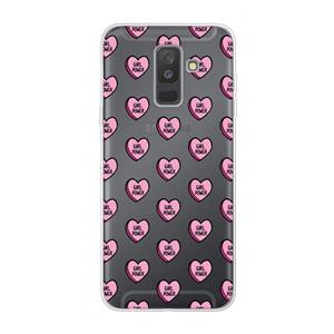 CaseCompany GIRL POWER: Samsung Galaxy A6 Plus (2018) Transparant Hoesje
