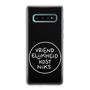 CaseCompany Vriendelijkheid: Samsung Galaxy S10 Plus Transparant Hoesje