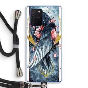 CaseCompany Golden Raven: Samsung Galaxy Note 10 Lite Transparant Hoesje met koord