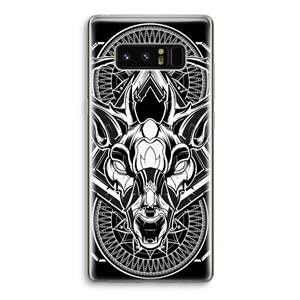 CaseCompany Oh Deer: Samsung Galaxy Note 8 Transparant Hoesje