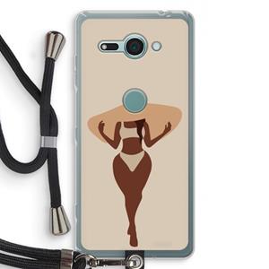 CaseCompany Let's get salty: Sony Xperia XZ2 Compact Transparant Hoesje met koord