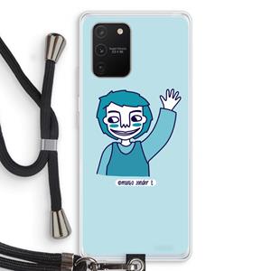 CaseCompany Zwaai: Samsung Galaxy S10 Lite Transparant Hoesje met koord