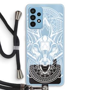 CaseCompany Oh Deer: Samsung Galaxy A52 Transparant Hoesje met koord