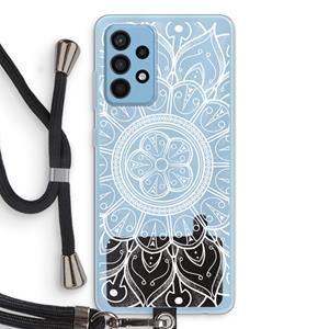 CaseCompany Roses Are Red: Samsung Galaxy A52 Transparant Hoesje met koord