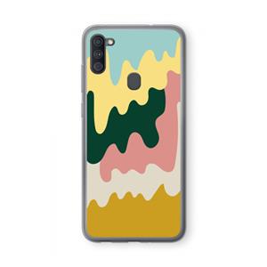 CaseCompany Baar B: Samsung Galaxy A11 Transparant Hoesje