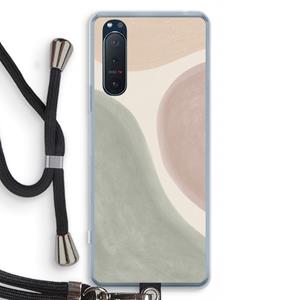 CaseCompany Geo #6: Sony Xperia 5 II Transparant Hoesje met koord