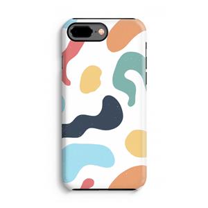 CaseCompany Memphis Shapes Blue: iPhone 7 Plus Tough Case