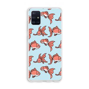 CaseCompany Blub: Galaxy A51 4G Transparant Hoesje
