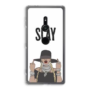 CaseCompany Slay All Day: Sony Xperia XZ2 Transparant Hoesje