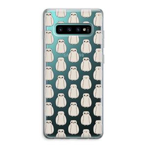 CaseCompany Uilen: Samsung Galaxy S10 Plus Transparant Hoesje