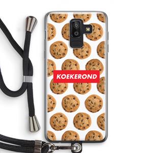 CaseCompany Koekerond: Samsung Galaxy J8 (2018) Transparant Hoesje met koord