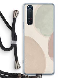 CaseCompany Geo #8: Sony Xperia 5 II Transparant Hoesje met koord