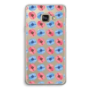 CaseCompany Klaproosjes: Samsung A3 (2017) Transparant Hoesje