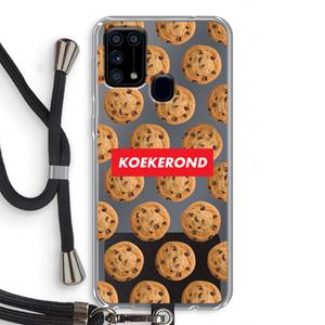CaseCompany Koekerond: Samsung Galaxy M31 Transparant Hoesje met koord