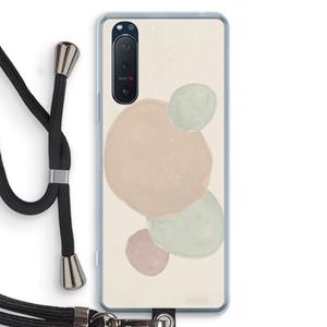CaseCompany Geo #9: Sony Xperia 5 II Transparant Hoesje met koord