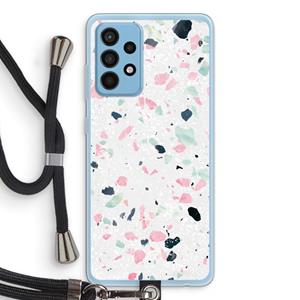 CaseCompany Terrazzo N°3: Samsung Galaxy A52 Transparant Hoesje met koord